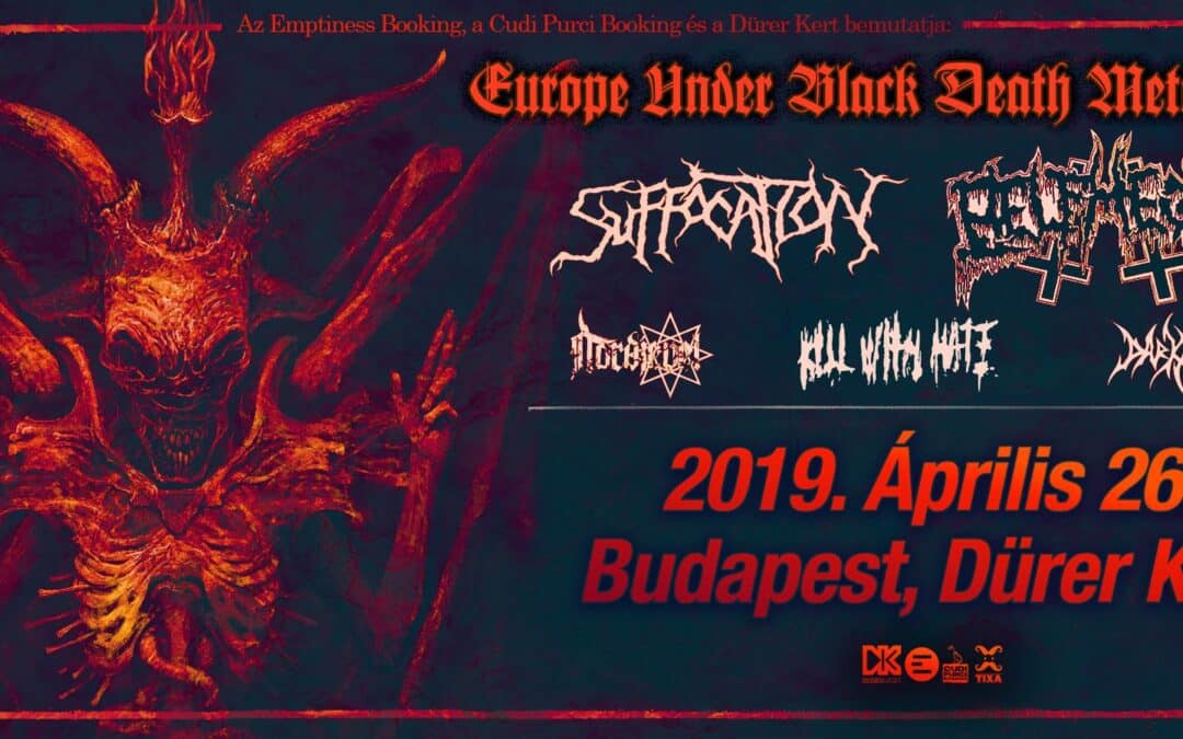 Suffocation, Belphegor, Nordjevel, Darkrise, Kill With Hate – beharangozó
