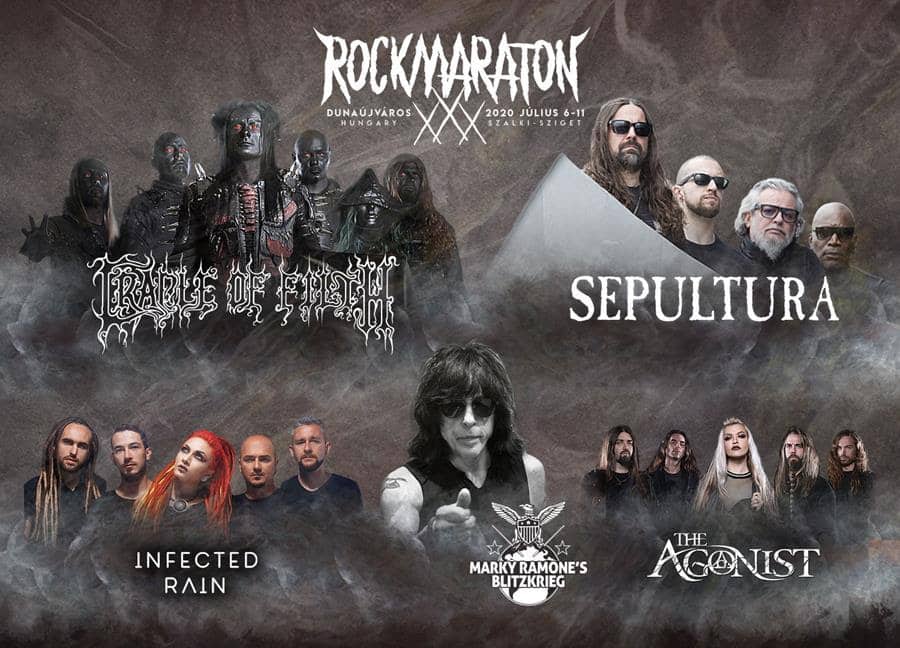 Sepultura, Cradle of Filth, Agonist és Infected Rain, és a Rockmaratonon – teljes a külföldi fellépők listája