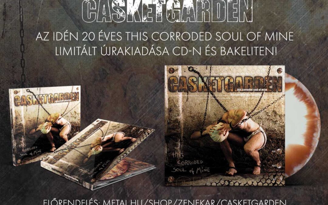 Bakeliten és digipack CD-n jelenik meg az idén 20 éves első CASKETGARDEN lemez
