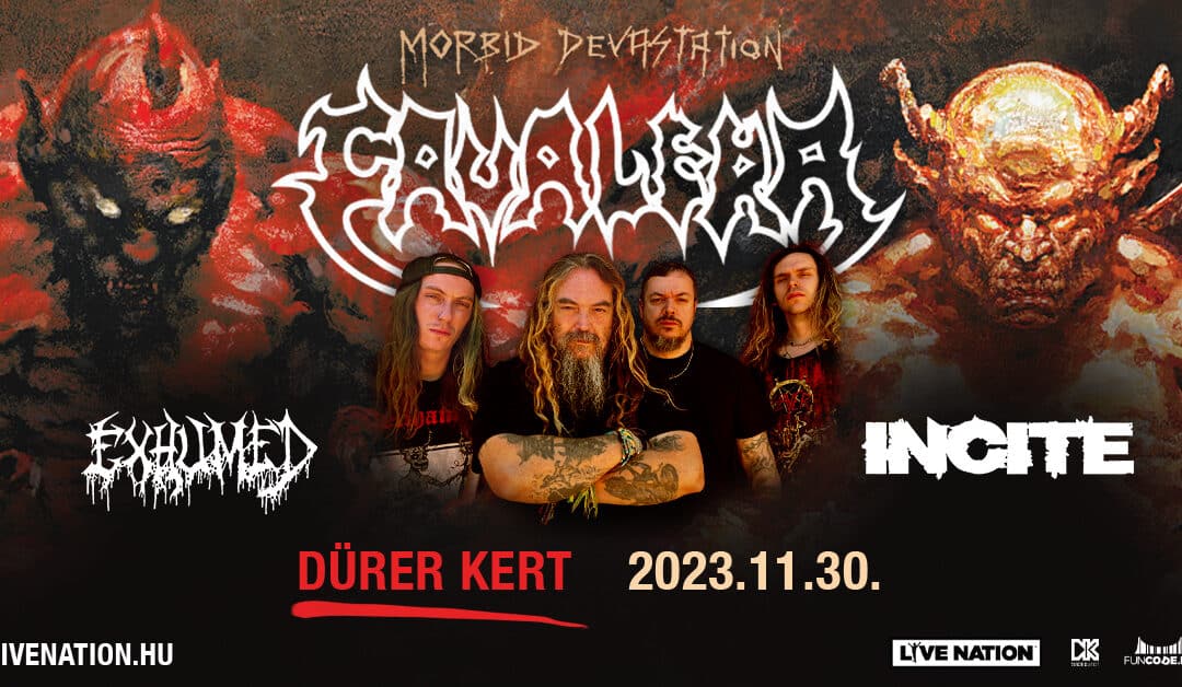 CAVALERA koncert Budapesten november 30-án, a Dürerben
