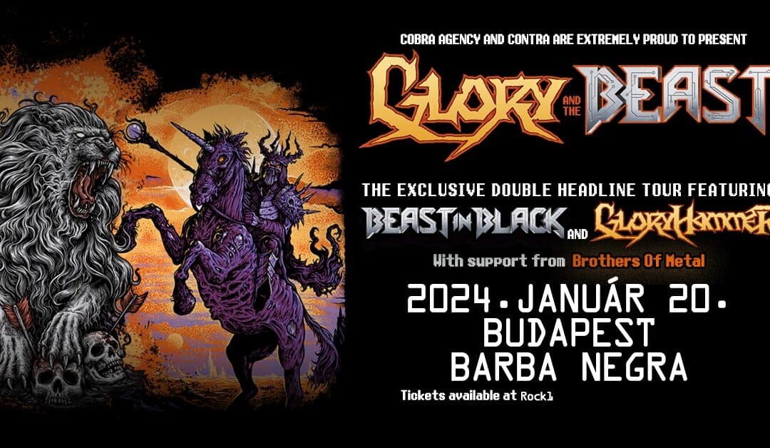 BEAST IN BLACK és GLORYHAMMER: teltház-esélyes a power metal páros budapesti koncertje