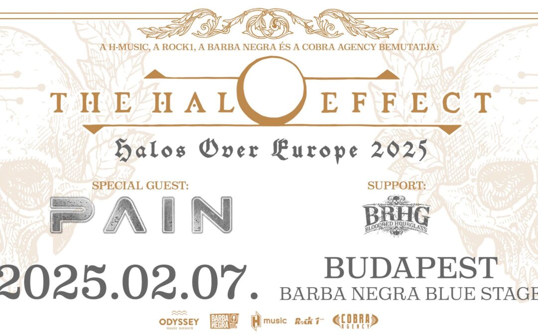 Februárban jön a THE HALO EFFECT, a PAIN és a BLOODRED HOURGLASS társaságában!
