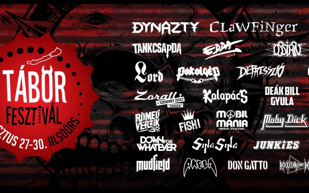 DYNAZTY, LORDI, CLAWFINGER és sok magyar zenekar zúz majd a TÁBOR fesztiválon