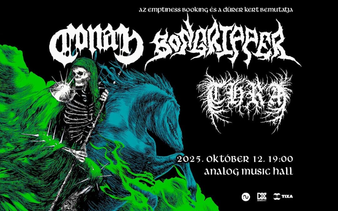 Sludge-doom sulykolás most vasárnap: BONGRIPPER, CONAN és THRA az Analogban