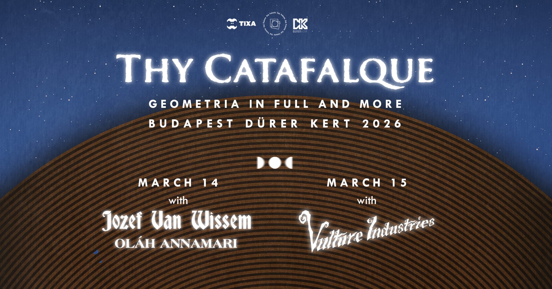 Thy Catafalque, Oláh Annamari, Jozef van Wissem, Vulture Industries // Budapest, Dürer Kert