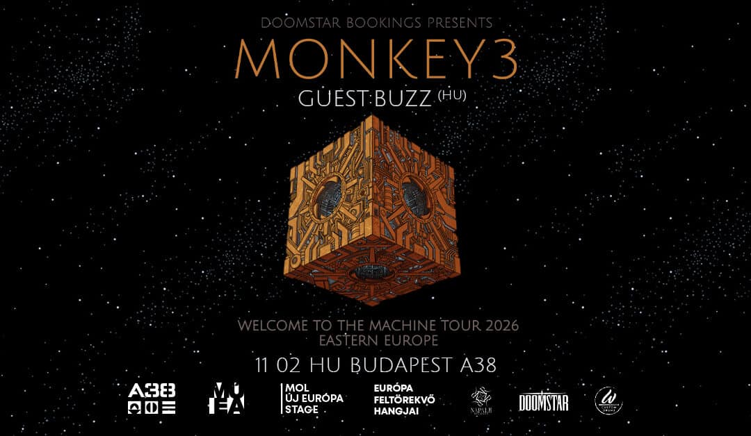 Stoner rock az űrből – MONKEY3 (CH) és BUZZ koncert az A38-on