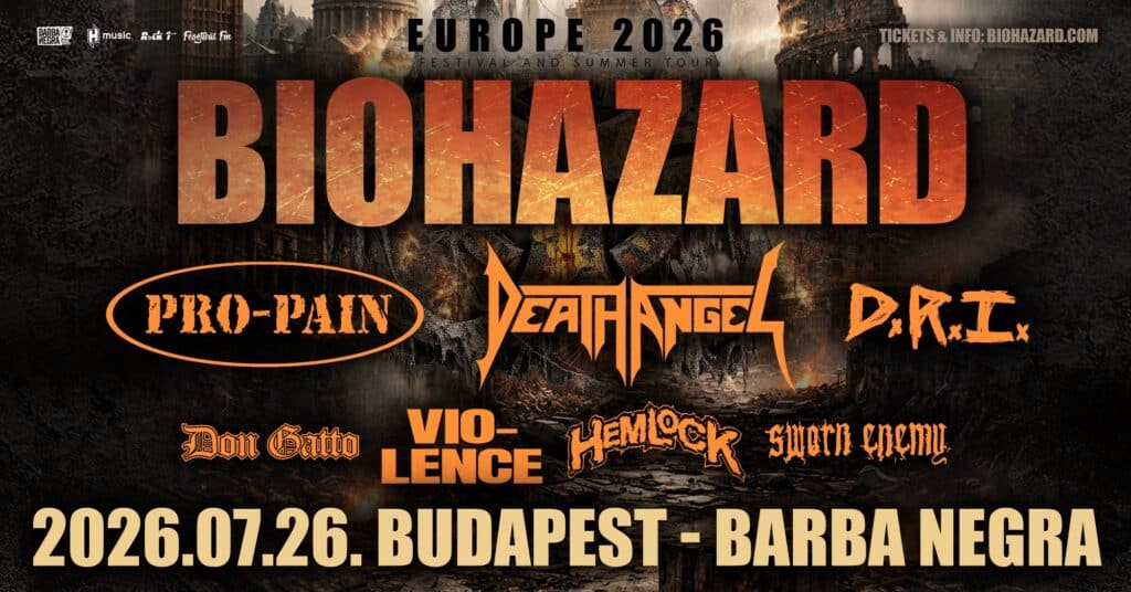 BIOHAZARD, DEATH ANGEL, SWORN ENEMY, D.R.I., PRO-PAIN, VIO-LENCE, DON GATTO, HEMLOCK @ BARBA NEGRA
