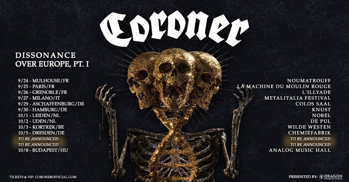 CORONER – Dissonance Over Budapest