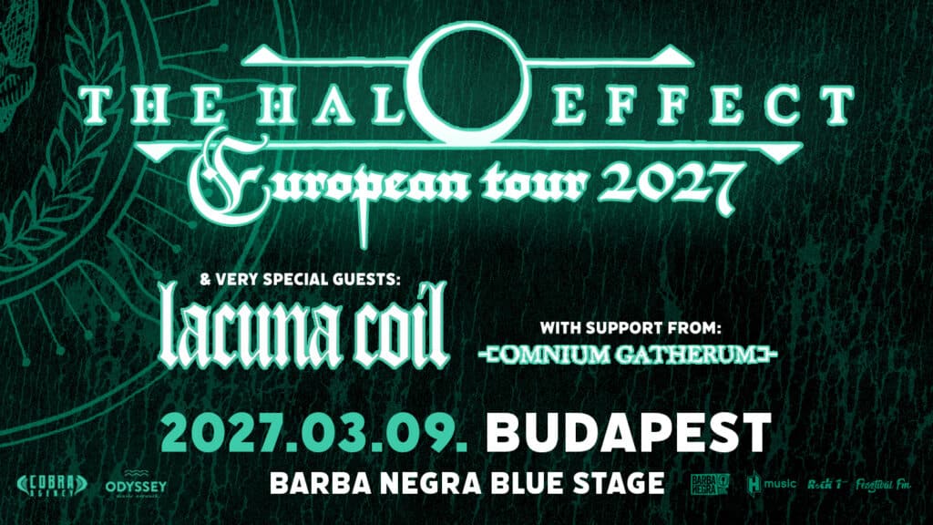The Halo Effect – Lacuna Coil – Omnium Gatherum @ Budapest, Barba Negra
