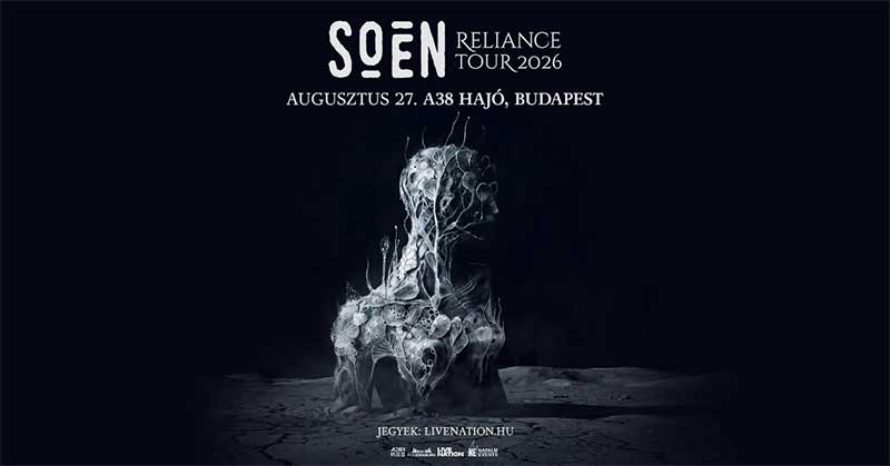 SOEN újra Budapesten – a progresszív metal egyik legkülönlegesebb zenekara tér vissza az A38 Hajóra