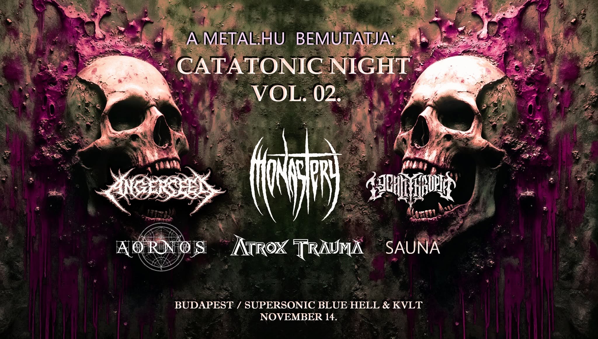 Catatonic Night Vol. 02. Monastery / Angerseed / Atrox Trauma / Aornos / Lycantrophia / Sauna